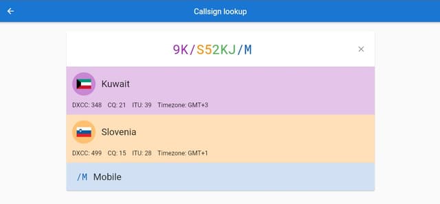 Callsign Lookup